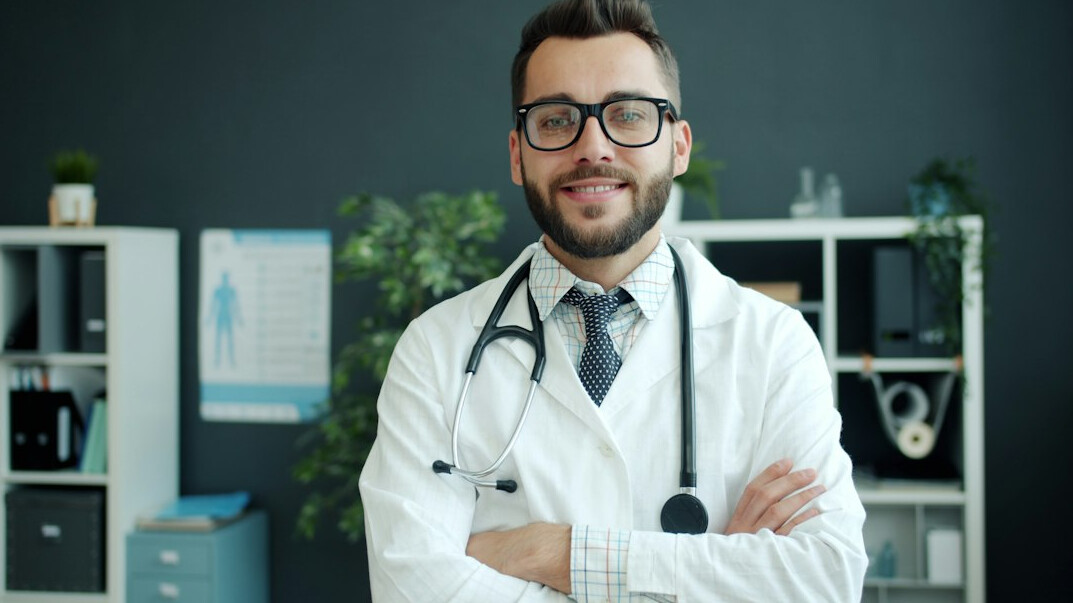 medical doctor in white coat